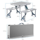 Aluminum Folding Picnic Equipment Suitcase Picnic Table With 4 Seats